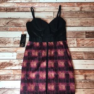 NWT 🎉{Bebe} faux bustier dress